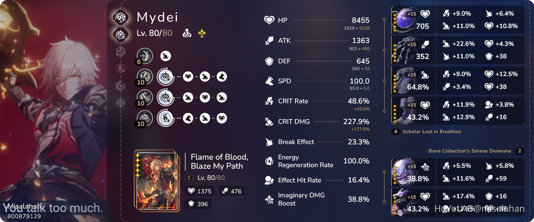 My Mydei Build Honkai Star Rail HoYoLAB