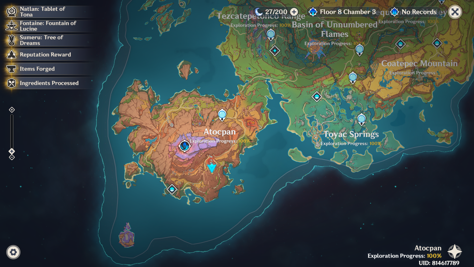 Atocpan and The Ancient Sacred Mountain 100% Exploration! Genshin ...