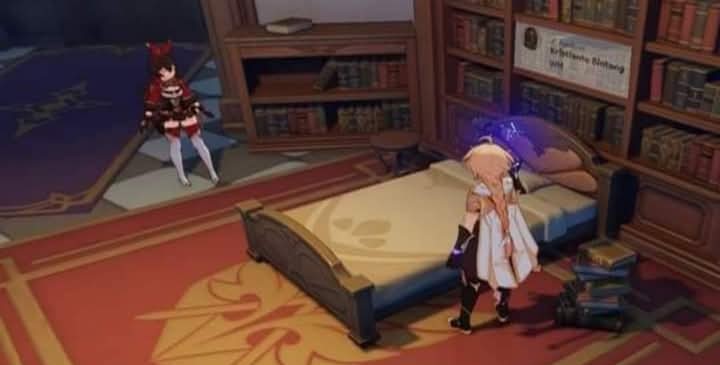aether ready for sleep together with amber Genshin Impact | HoYoLAB