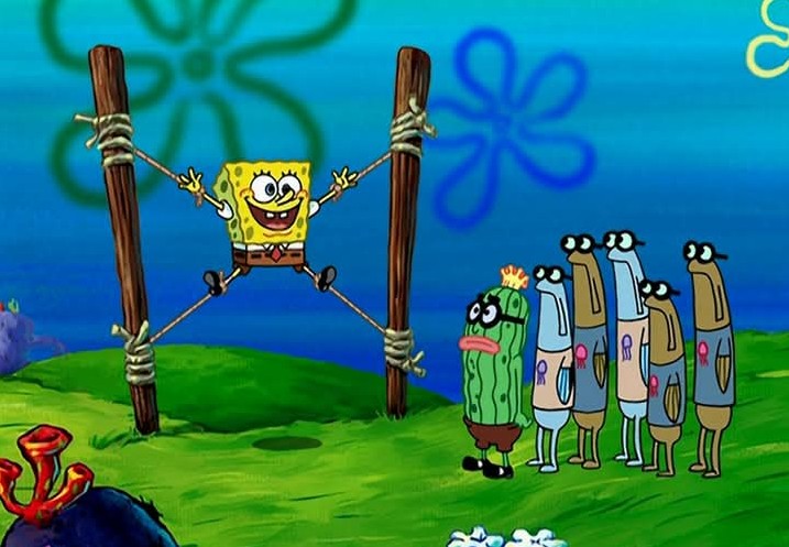 Spongebob and Mr krabs ready for get tortured | HoYoLAB