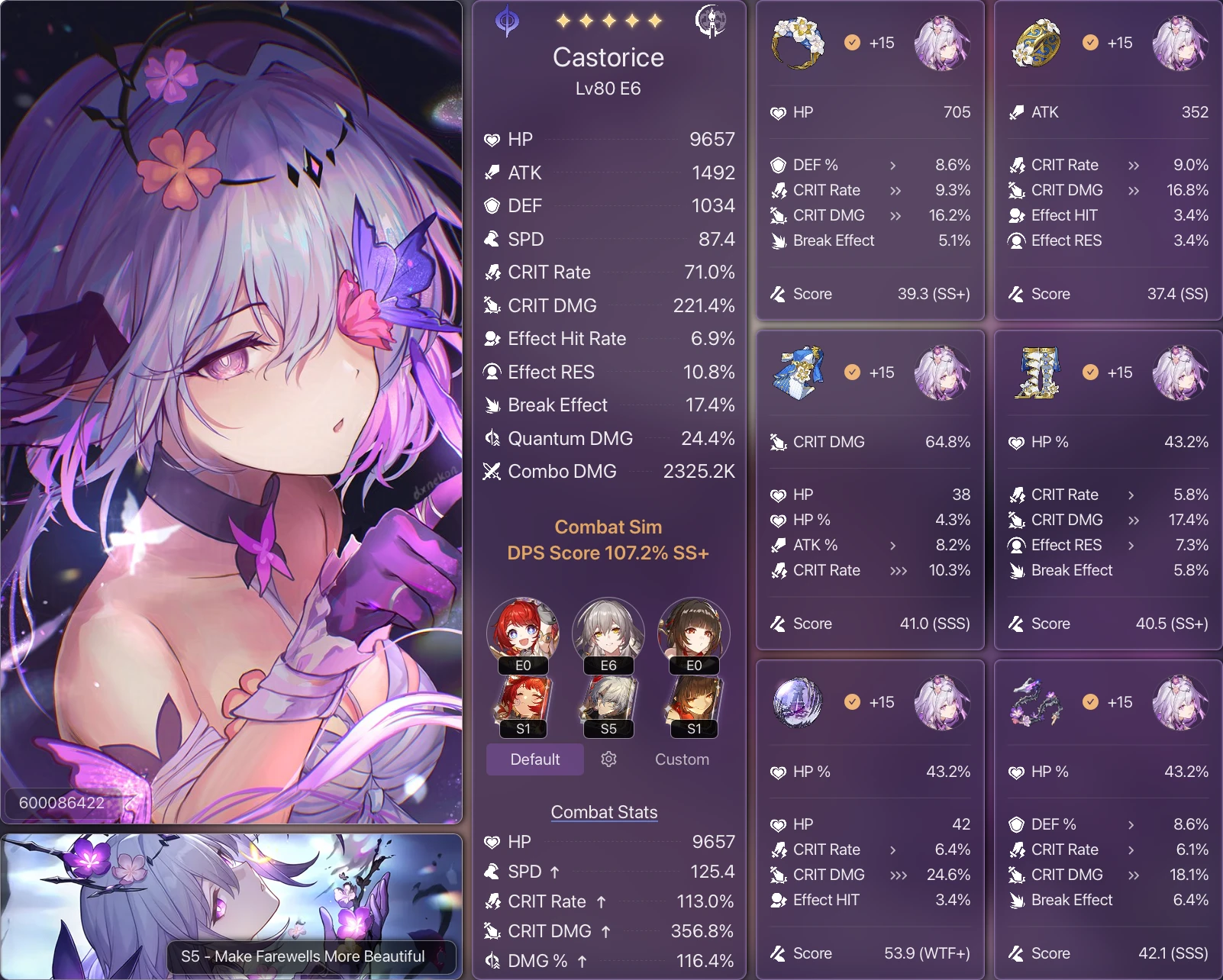 Castorice Build Showcase Honkai: Star Rail | HoYoLAB