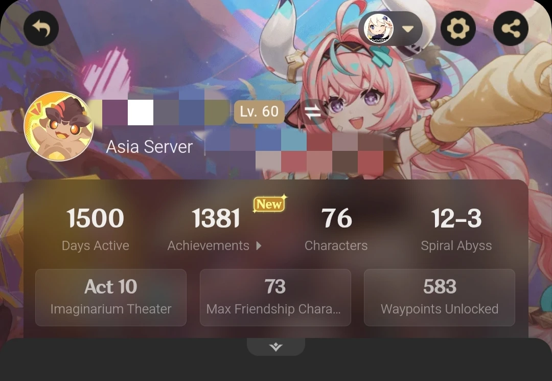 1500 Days Active Genshin Impact HoYoLAB