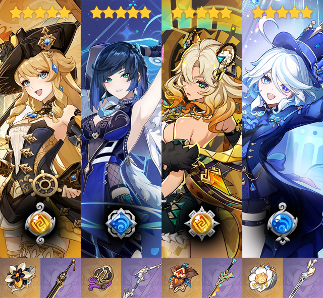 [5.6] Navia Hypercarry ♦️ Navia + Yelan + Xilonen + Furina - ROTATION ...