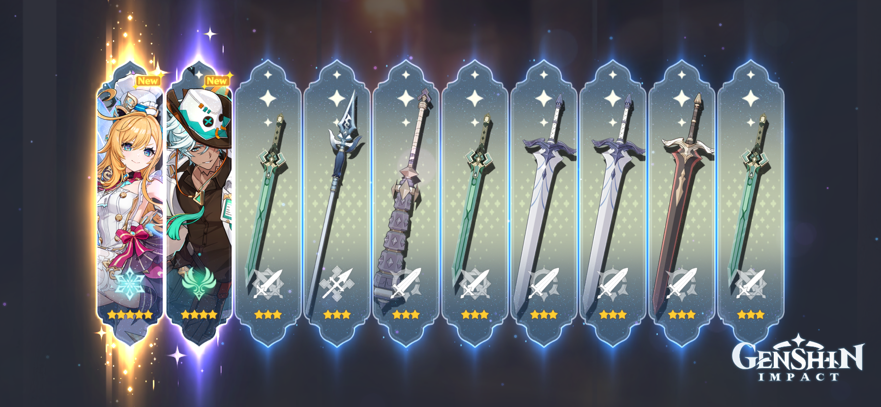 My first 10 pull on the new banner Genshin Impact | HoYoLAB