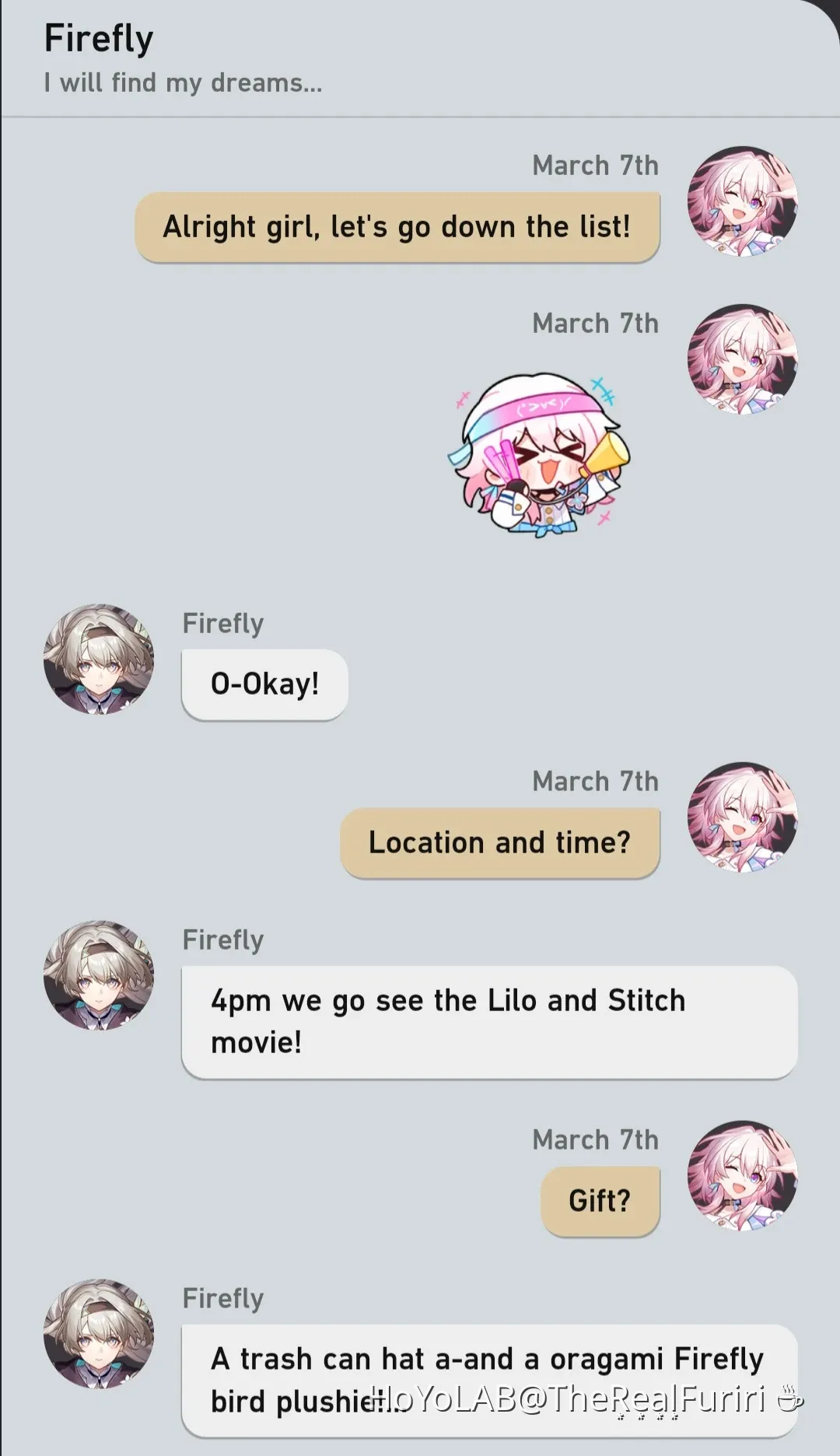 The PLAN! (A March and Firefly skit) Honkai: Star Rail | HoYoLAB