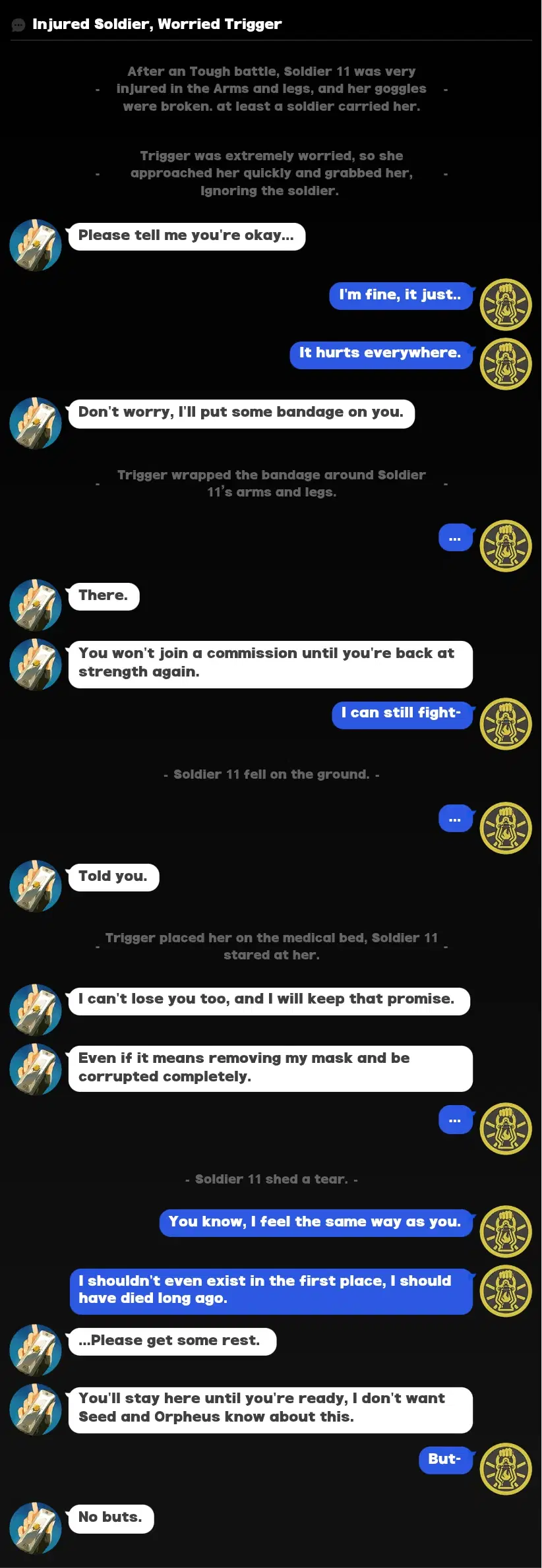 Injured Soldier 11 makes Trigger worried Zenless Zone Zero | HoYoLAB