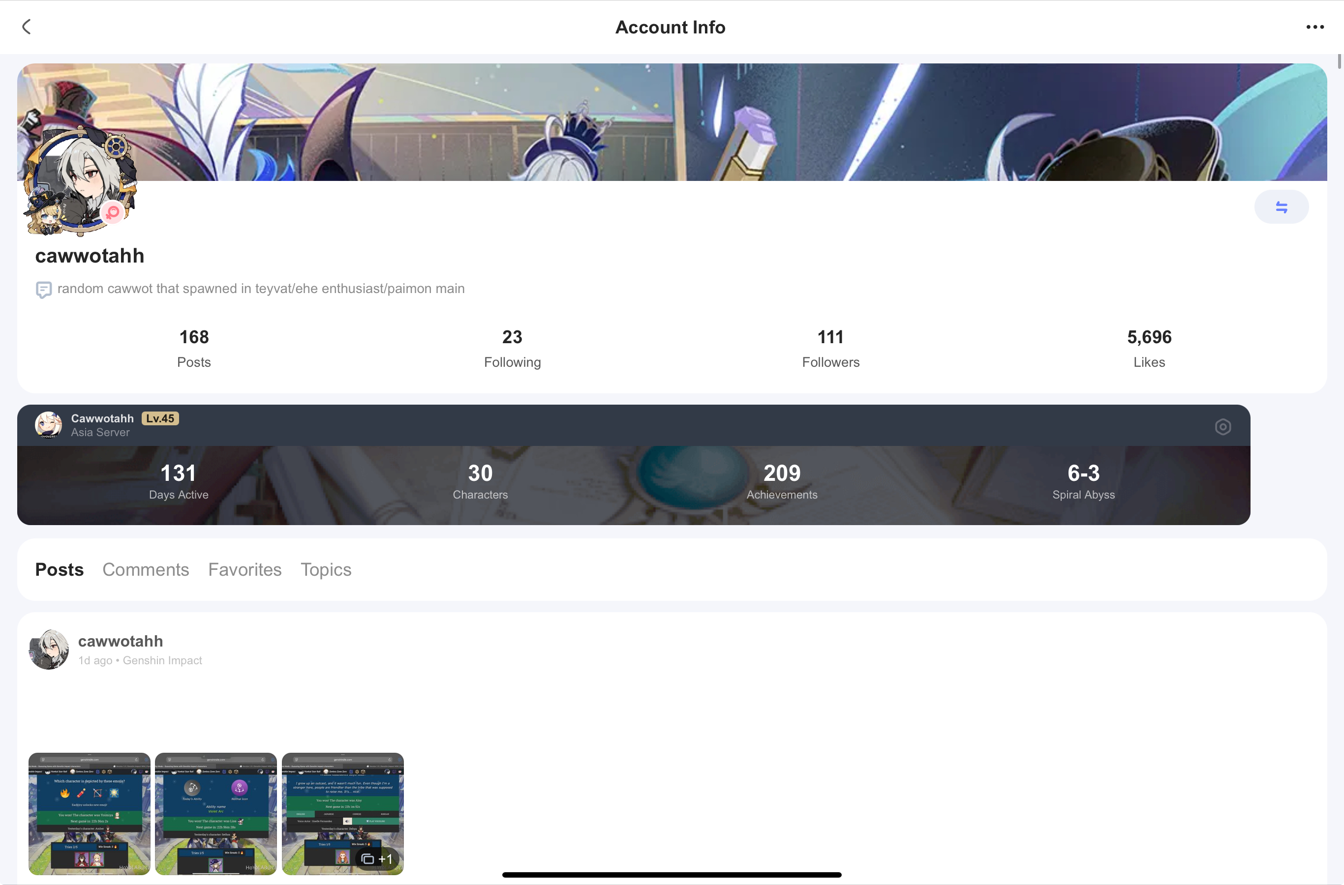 shoutout bc im random :D | HoYoLAB