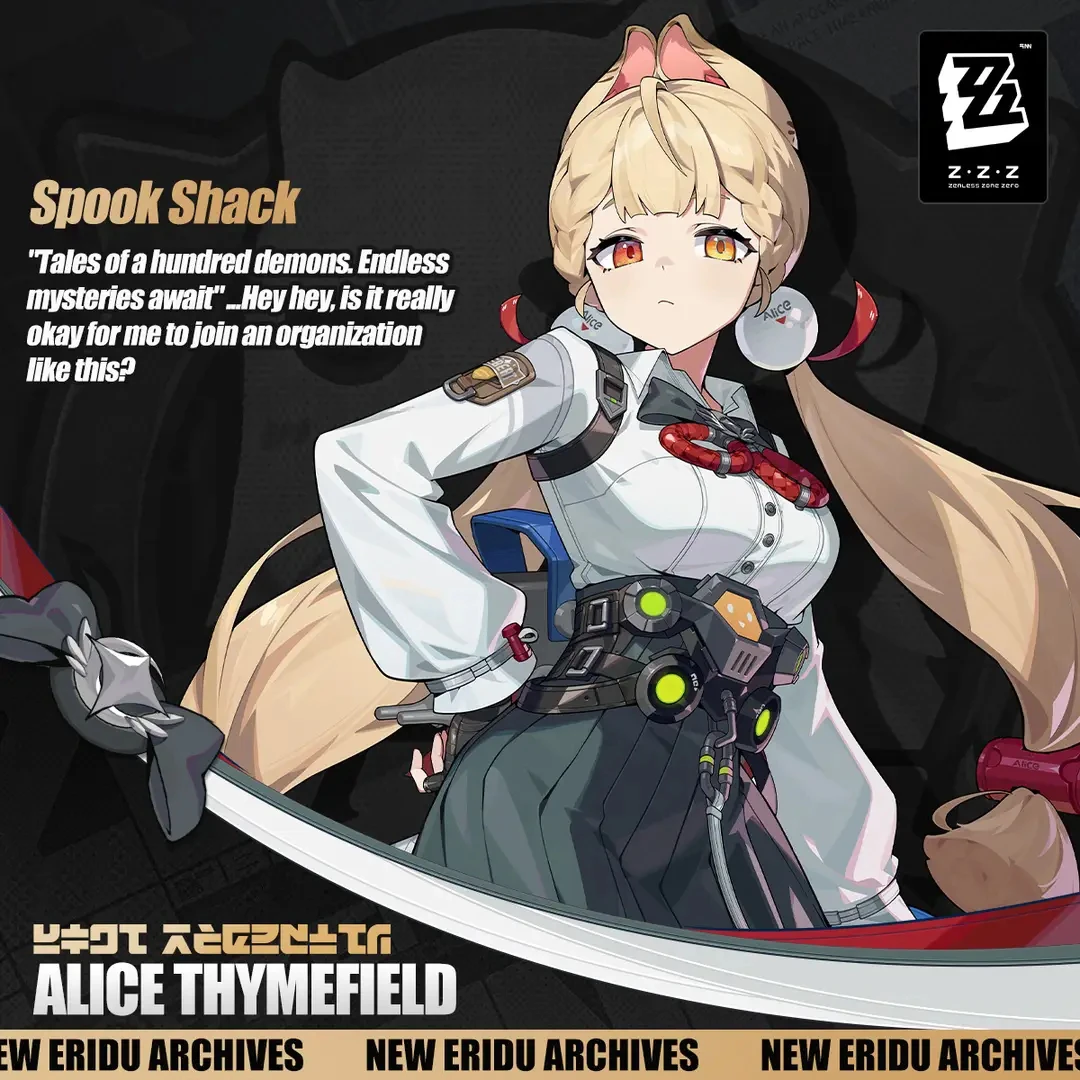 New Agent: Alice Thymefield Zenless Zone Zero | HoYoLAB