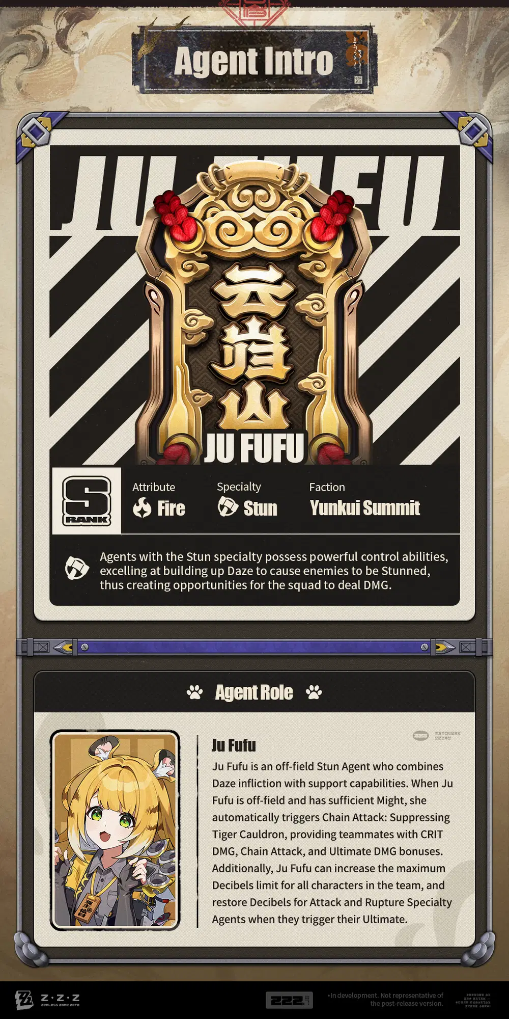 Agent Mechanics Intro: Ju Fufu Zenless Zone Zero | HoYoLAB