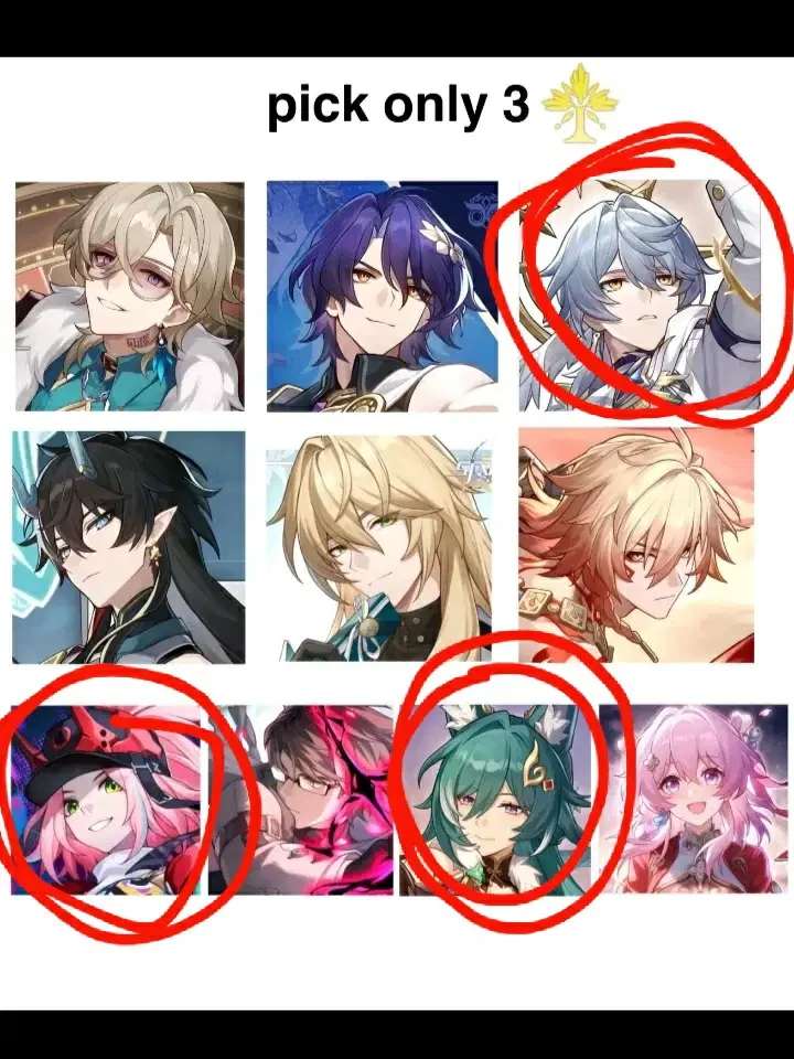 ヘルメス様ご要望3点　やりとり用ページ Pick only three! (Hsr version) Honkai: Star Rail | HoYoLAB
