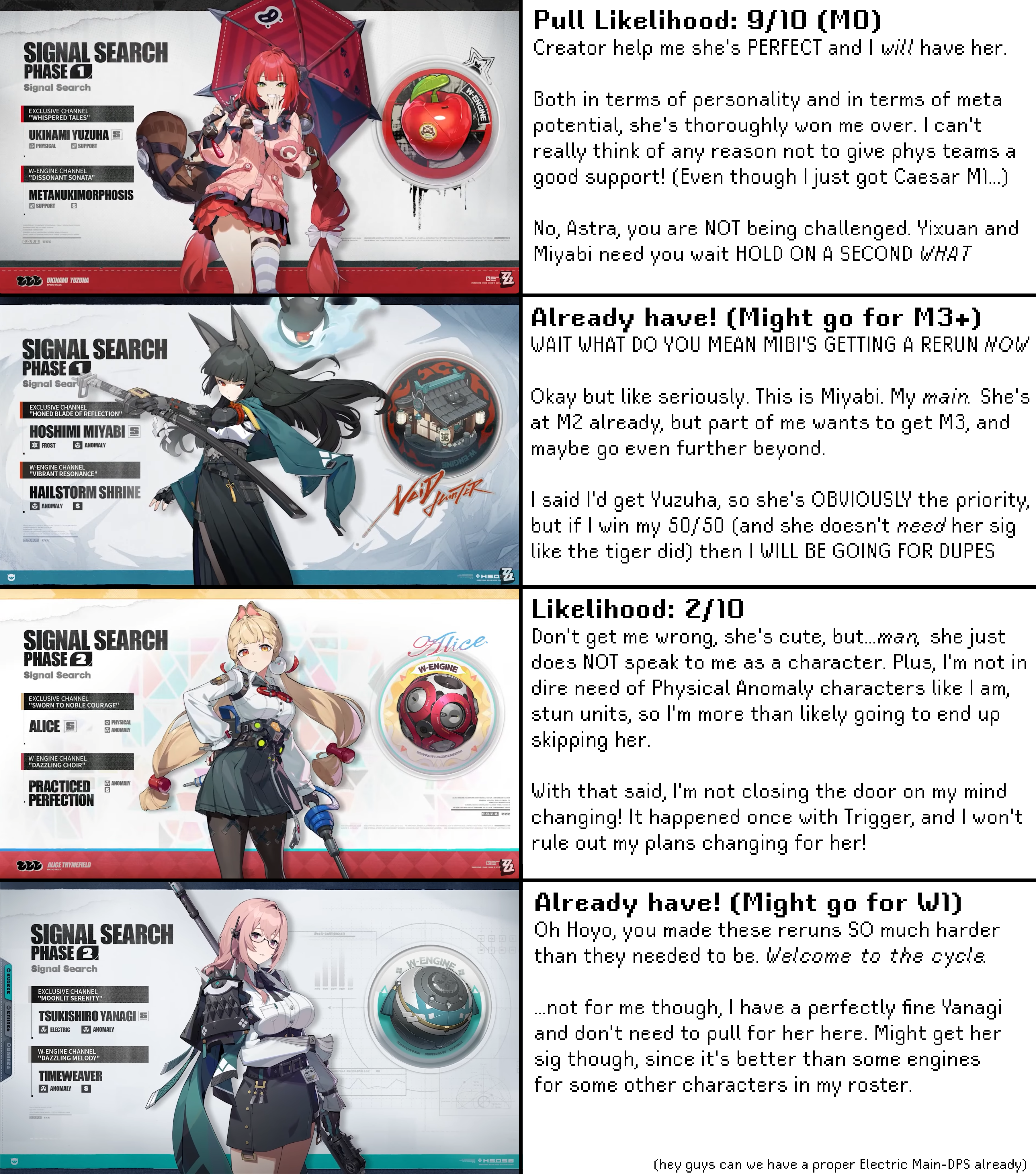 ZZZ 2.1 Pull Plans! Zenless Zone Zero | HoYoLAB