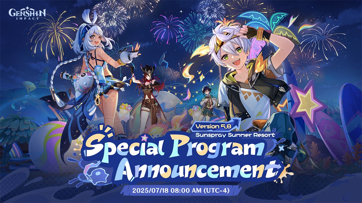 Genshin Impact 5.8】Special Program Overview | Sunspray Summer