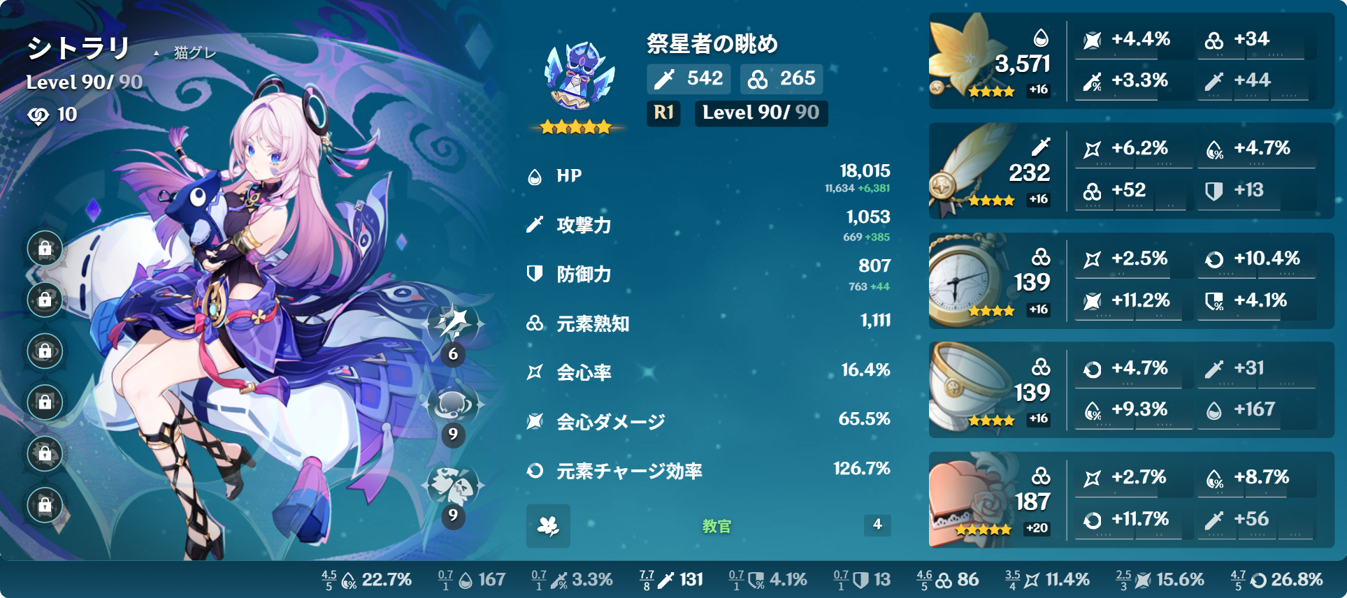 公式正規品 hoyoversecafe シトラリ シトラリ10連で1凸 Genshin Impact | HoYoLAB