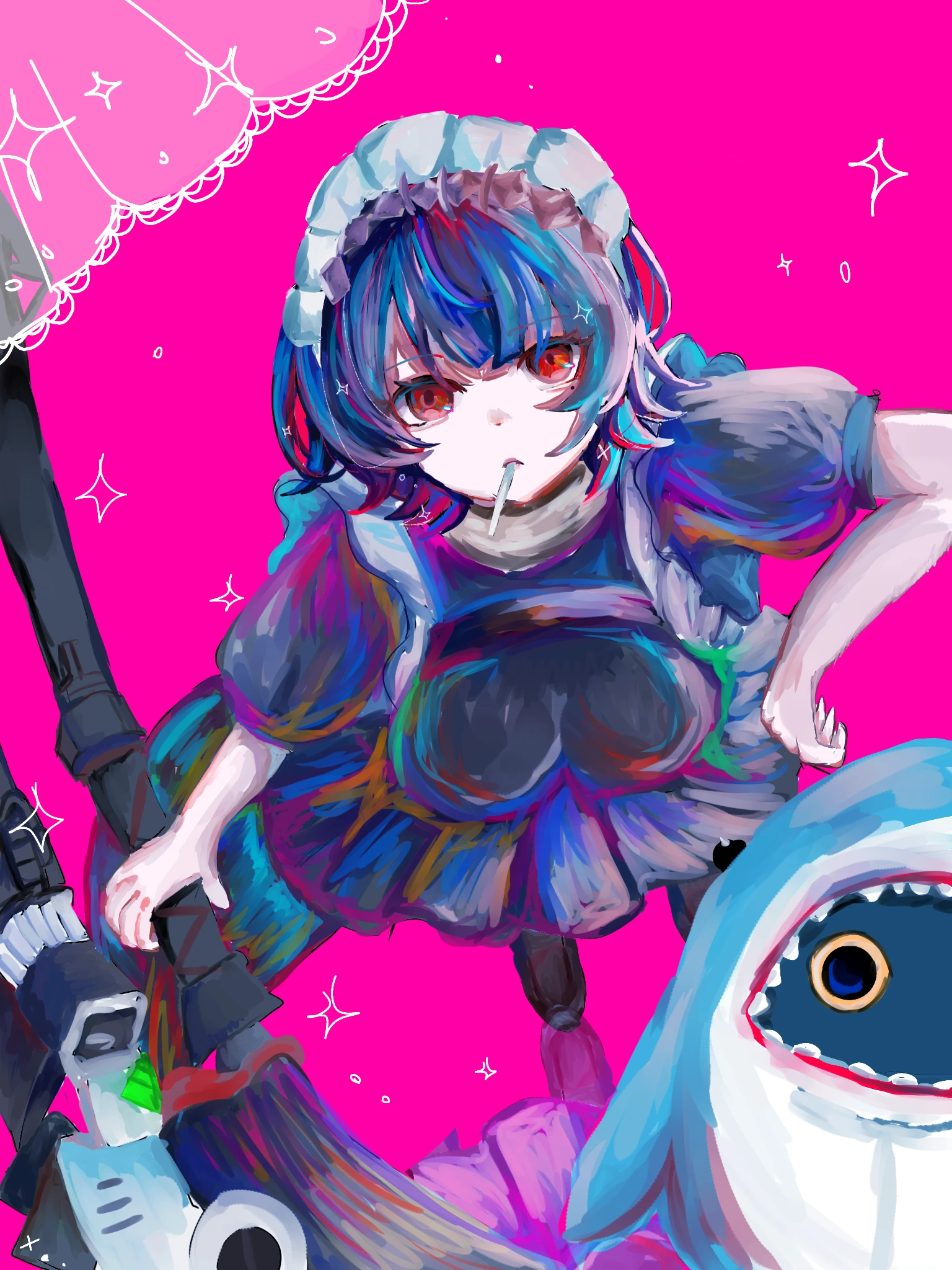 SOLAR　ペアキャラ　手描き　イラスト　リクエスト デレマス 砂塚あきら #illustration #illustrator #砂塚あきら