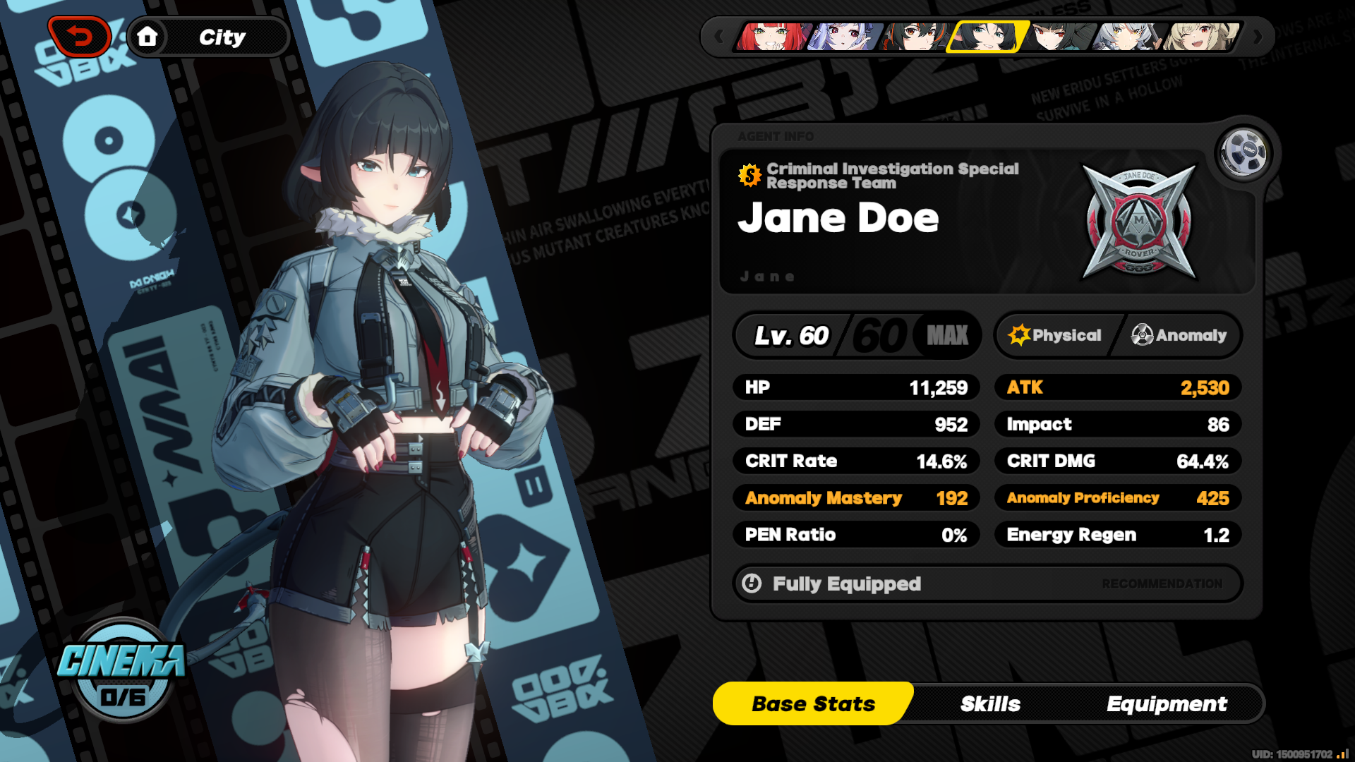 Final Jane Doe build OwO Zenless Zone Zero | HoYoLAB