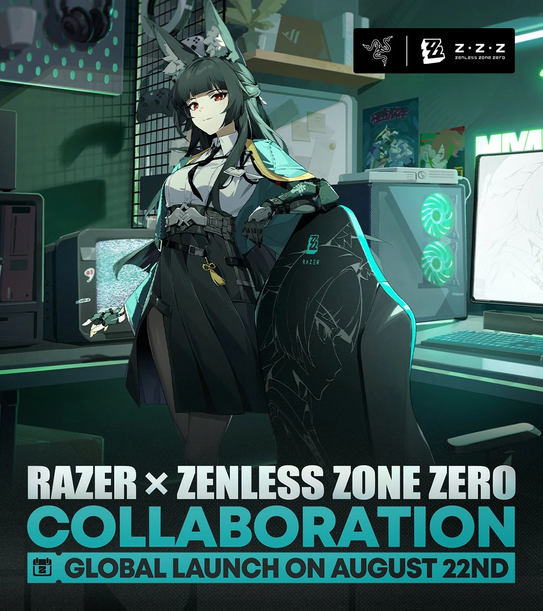 Zzz Razer Sticker Razer x ZZZ Zenless Zone Zero | HoYoLAB