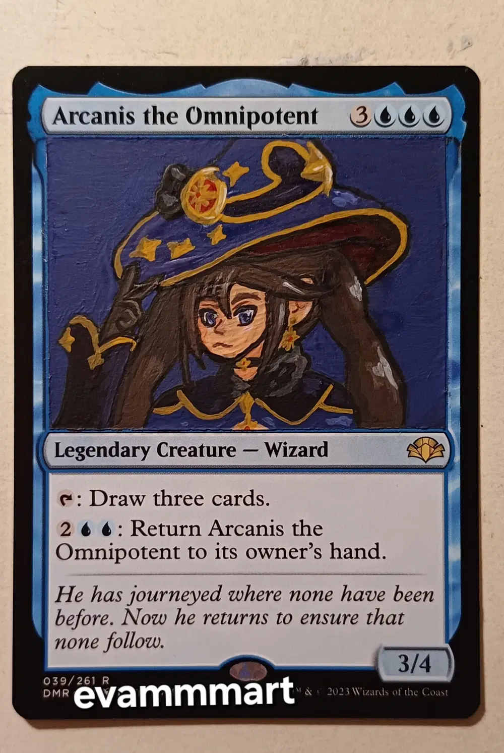 I painted Mona on an mtg card :3 Genshin Impact | HoYoLAB
