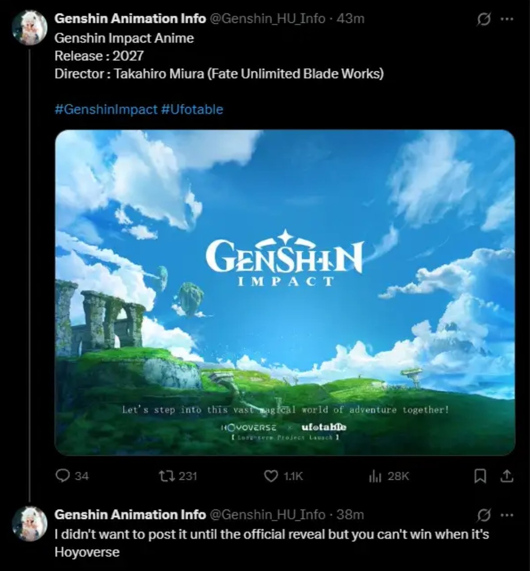 Genshin Impact Anime Incoming!.HoYoverse,Genshin,Impact,Honkai3rd,Tears,of,...