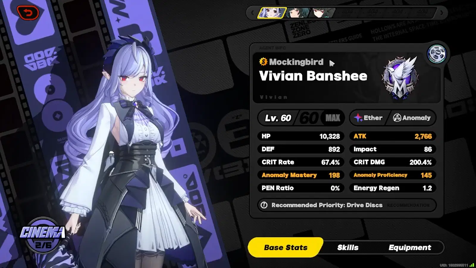 200 cd vivian / 630 ap miyabi angle Zenless Zone Zero | HoYoLAB