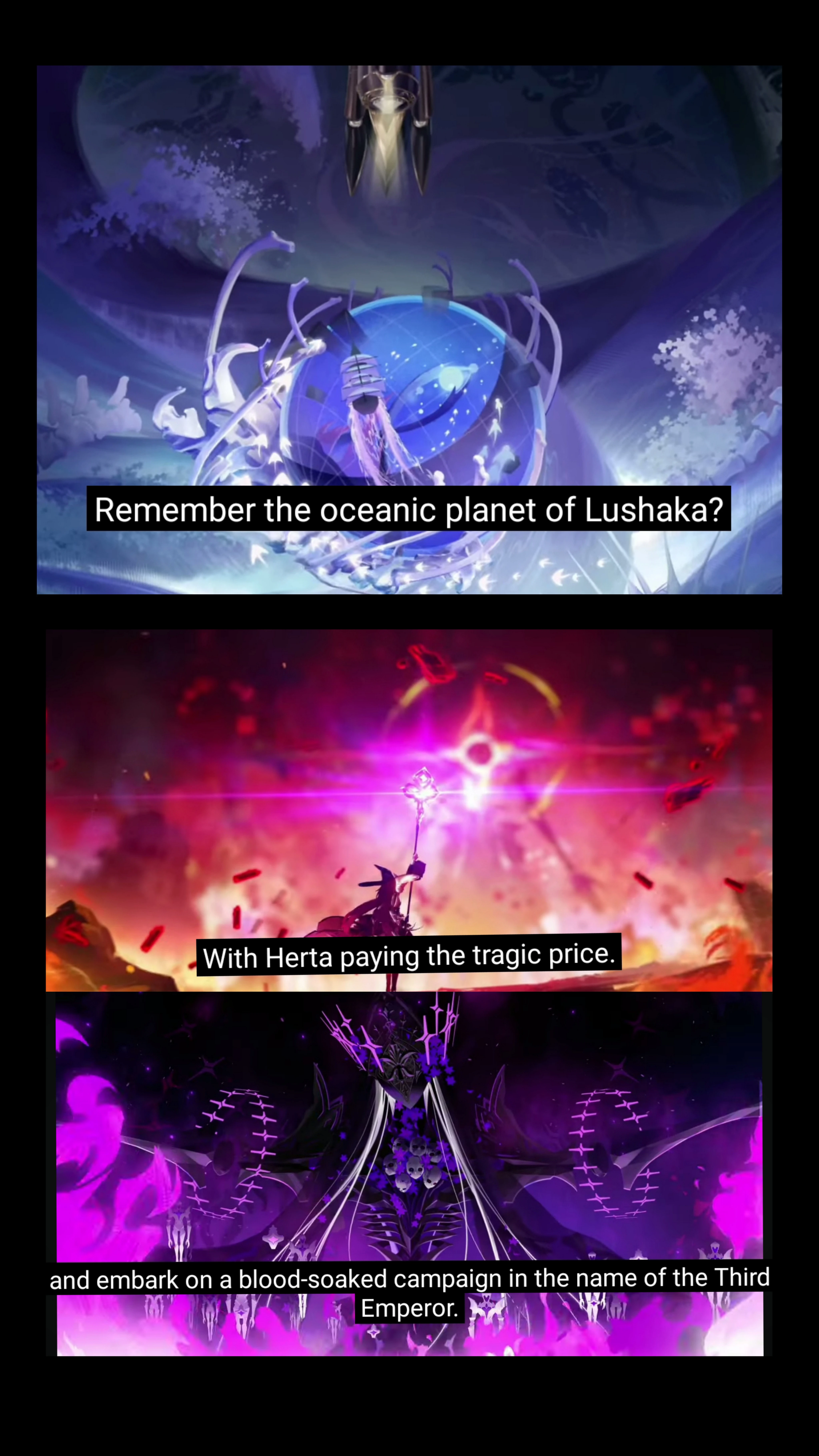 Kafka gave us these alternate endings in the new Myriad Celestia