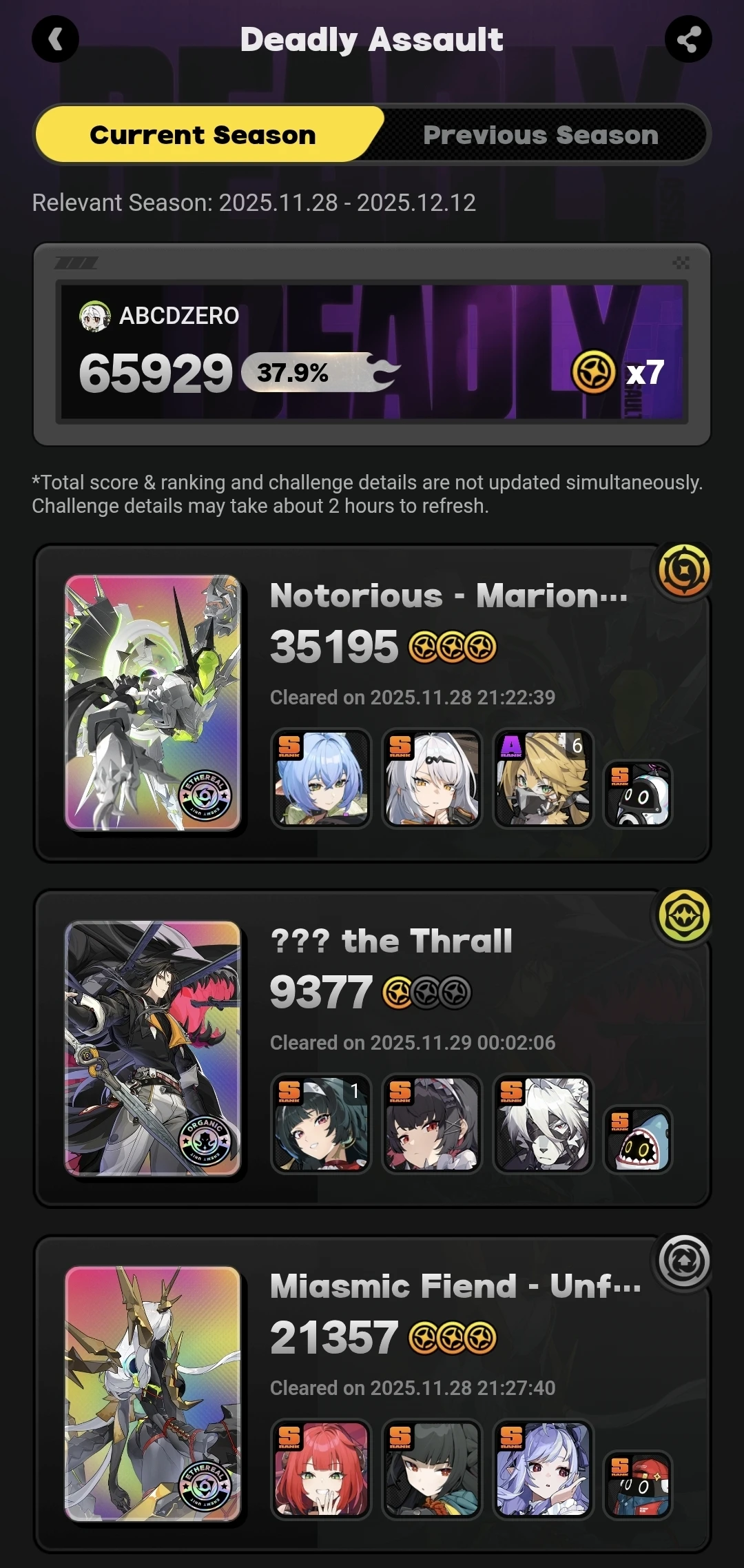 ausoleil様おまとめ Deadly assault to difficult 😢 I know I cant get 9 star this time
