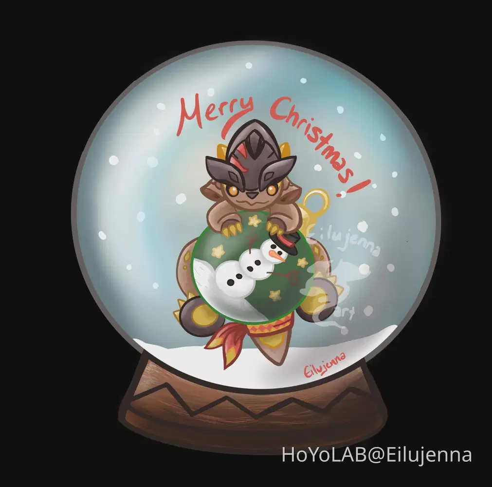 Merry Christmas!! Genshin Impact | HoYoLAB, image size:1011x1000