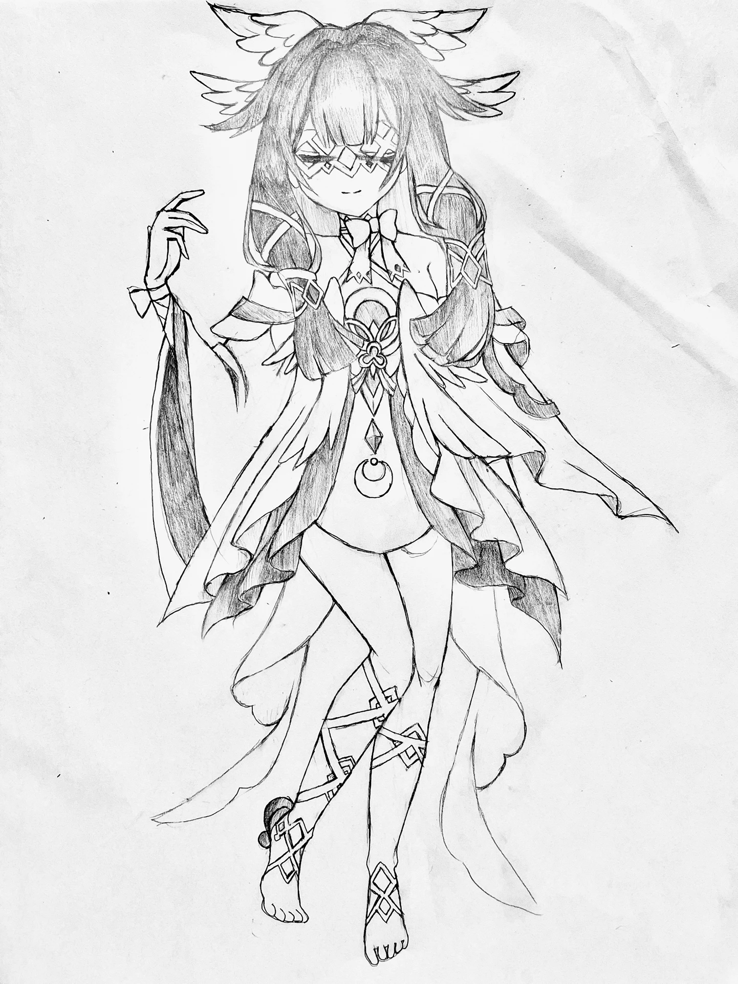初描きコロンビーナちゃん Genshin Impact | HoYoLAB