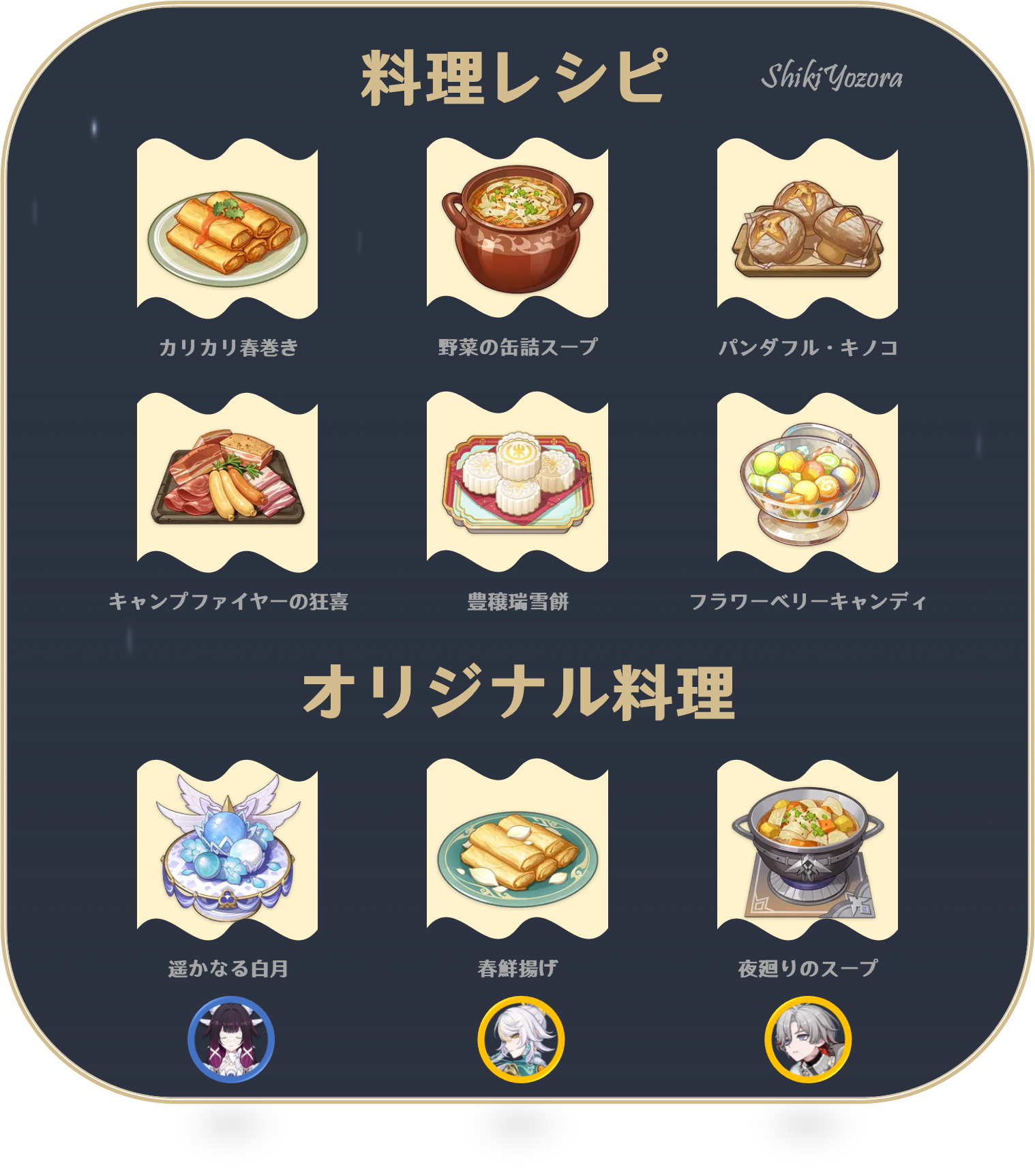 原神Ver.LunaⅣ(6.3)】新料理レシピのご紹介！（新レシピ＋オリジナル