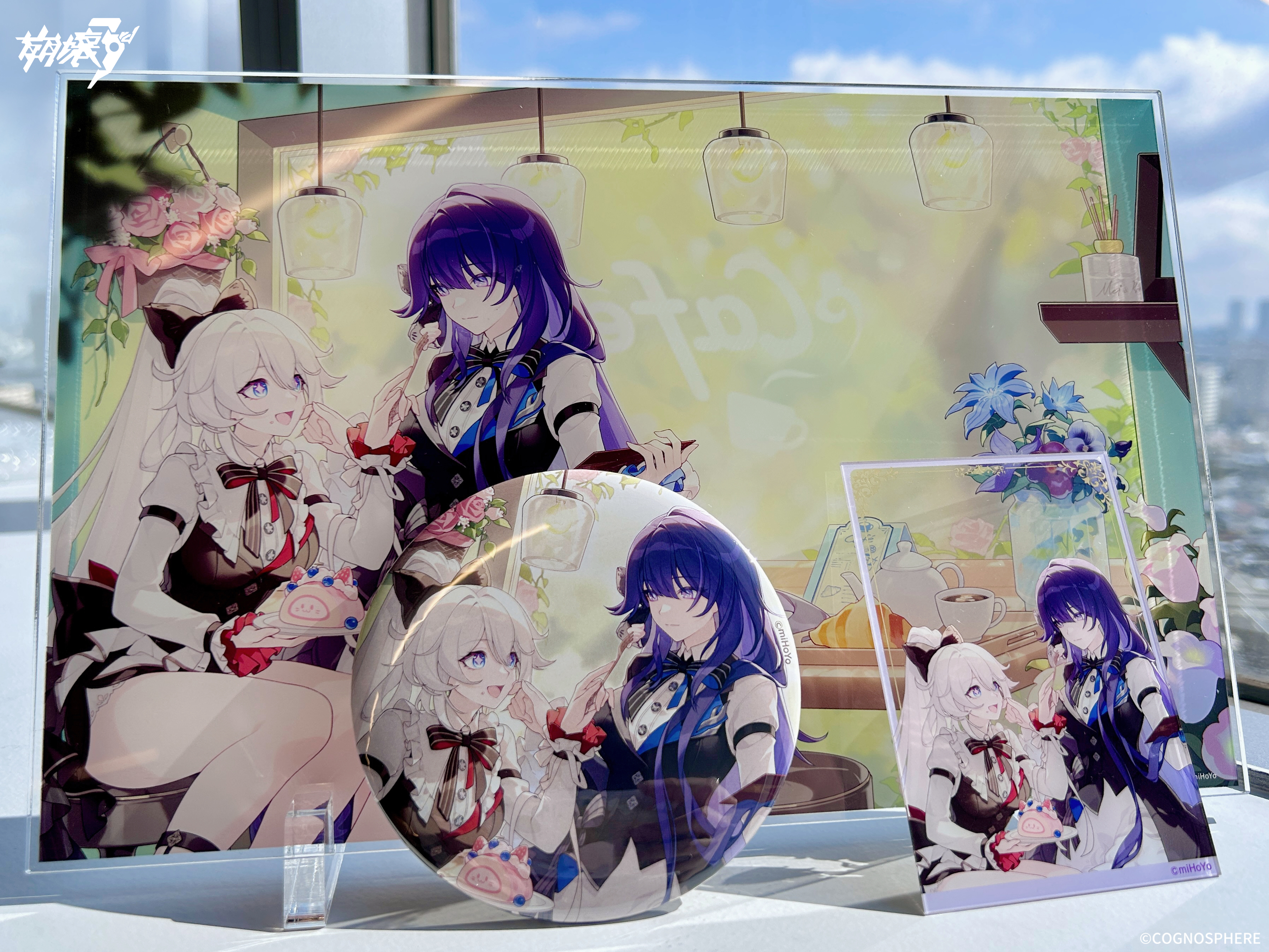 崩壊3rd アクリルカード + 特大缶バッジ 2点セット芽衣キアナ