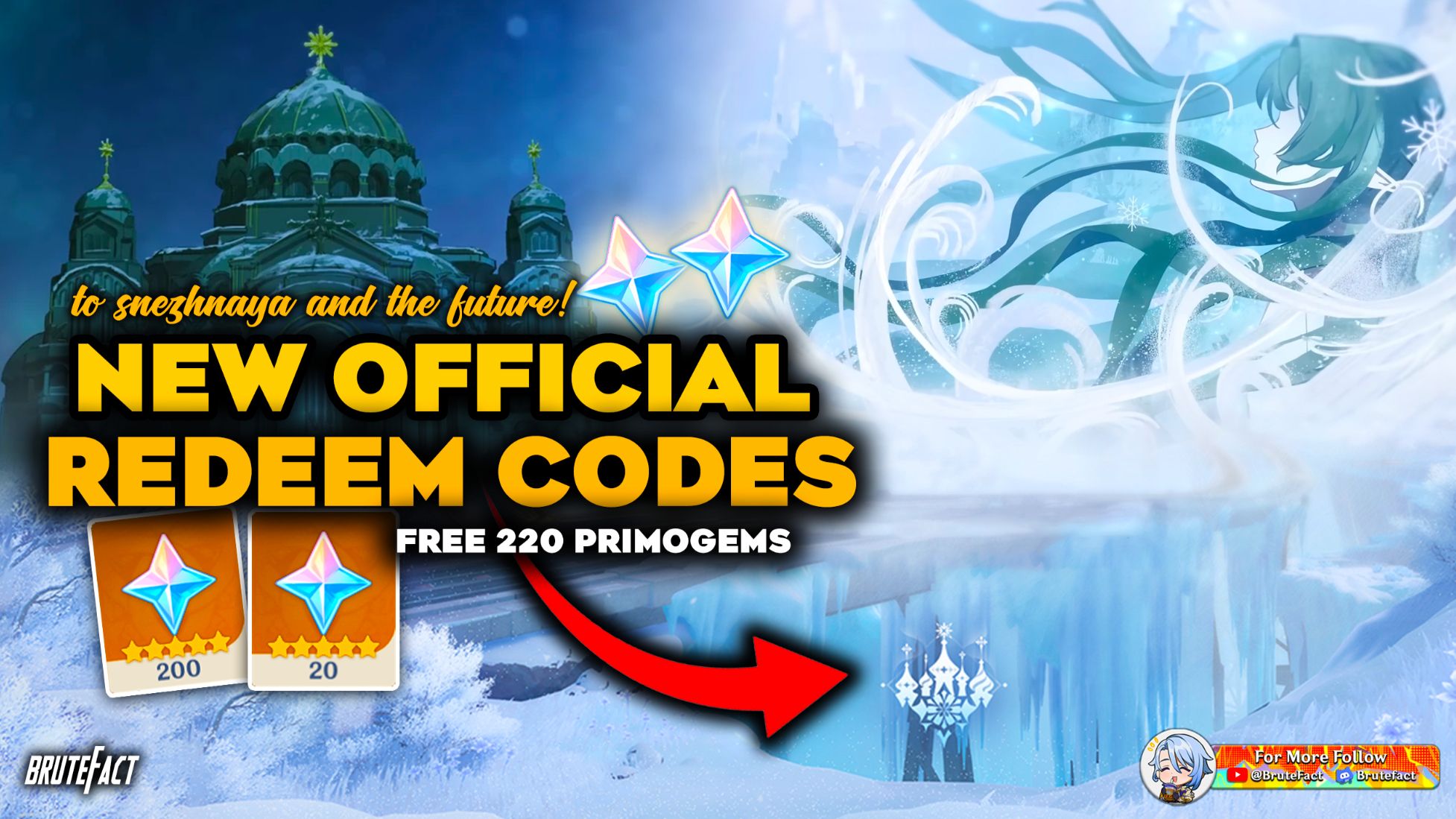 EXPIRED] 2 New Redemption Codes For Snezhnaya | 220 Primogems