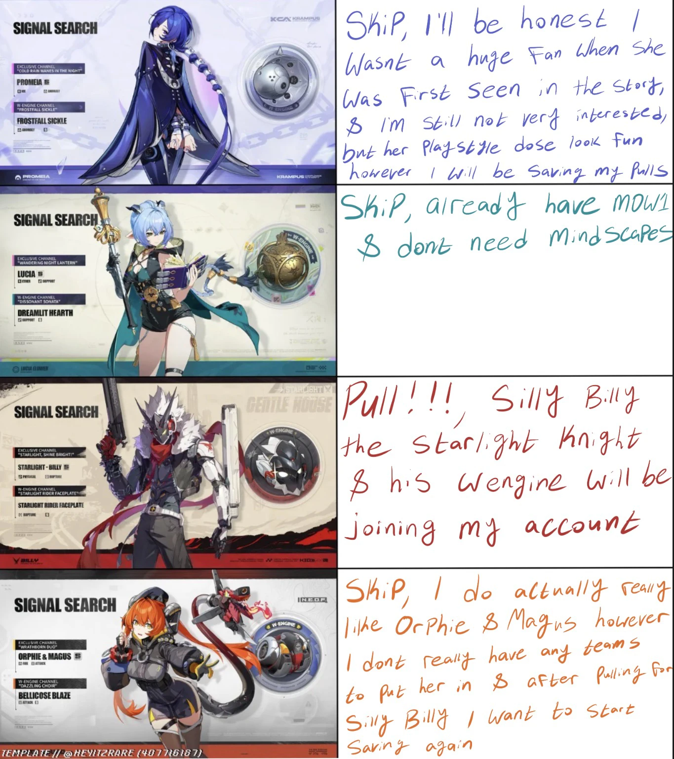 zzz様確認用　zzzおまとめ ZZZ 2.8 pulling plans Zenless Zone Zero | HoYoLAB