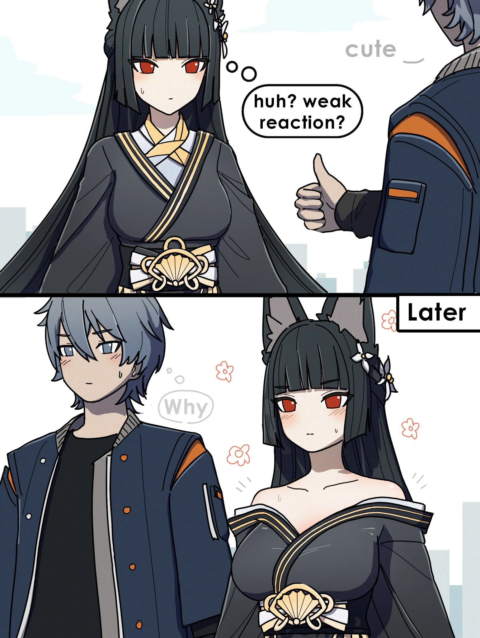Miyabi has been learning to become more favorable to the proxy
