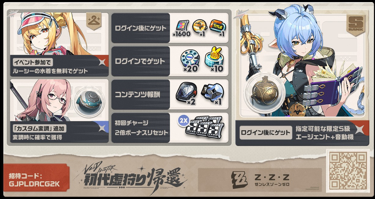 NEW Codes【7/17追加】交換コード 自動入力 Zenless Zone Zero | HoYoLAB