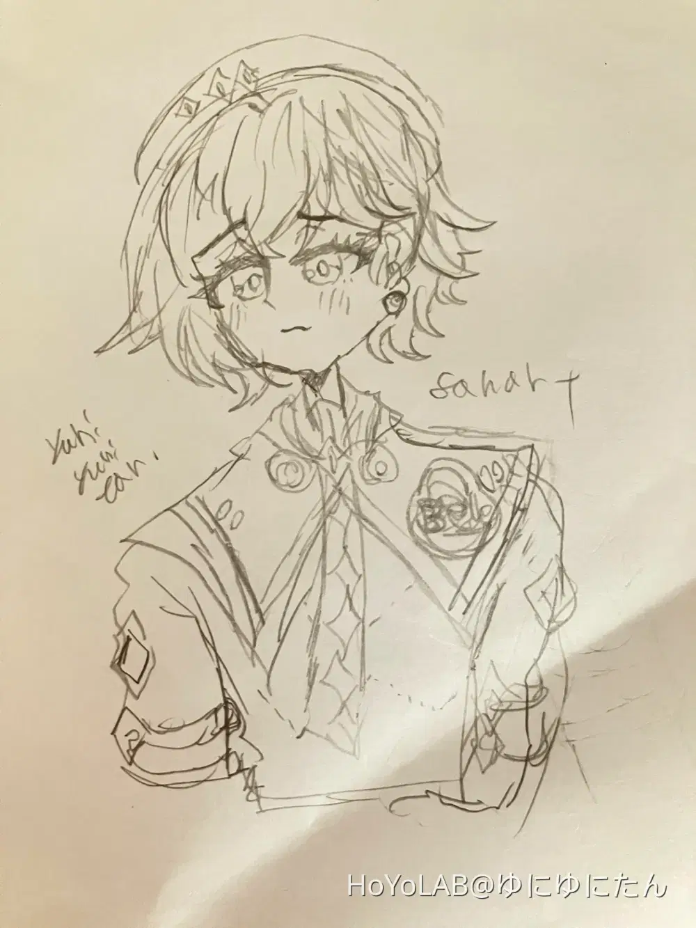 さりんちゃん専用ページです 制服姿のリンちゃん描いてみた。落書きなので💦暖かい目でお願いします