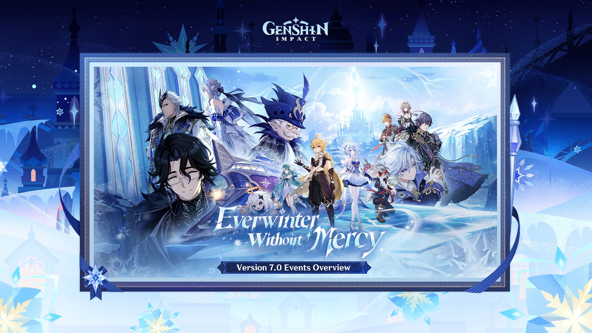 Arte oficial da versão 7.0 de Genshin Impact, Inverno Sem Piedade