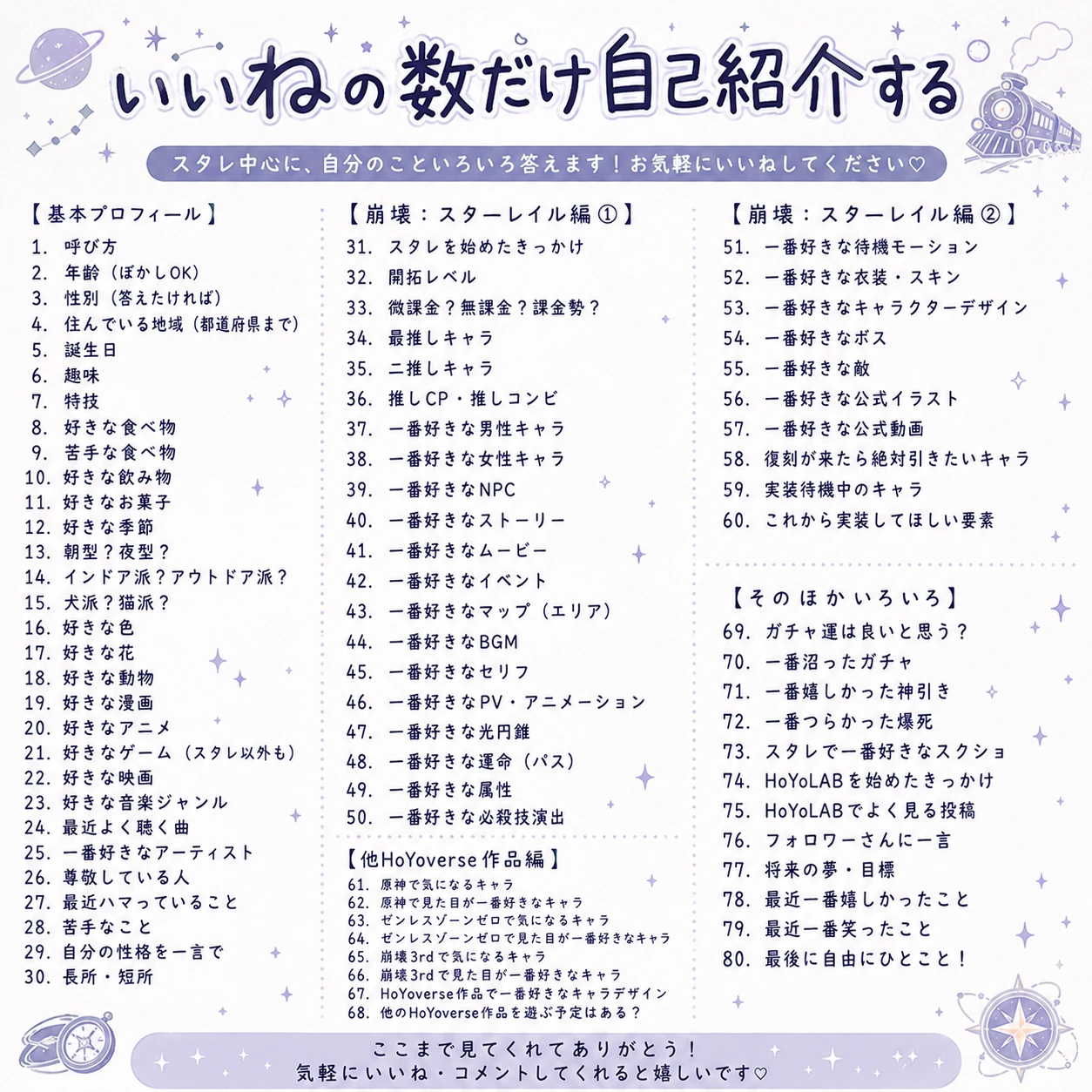らぼ1年だし…そろそろやるかぁ自己紹介…（良ければいいねお願いします
