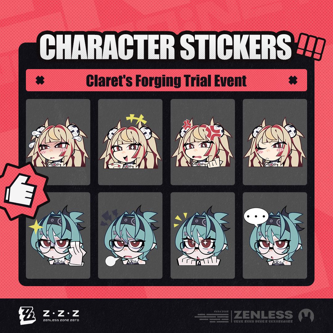 Stickers from the ClaretsForgingTrial event are now available Stickers from the ClaretsForgingTrial event are now available