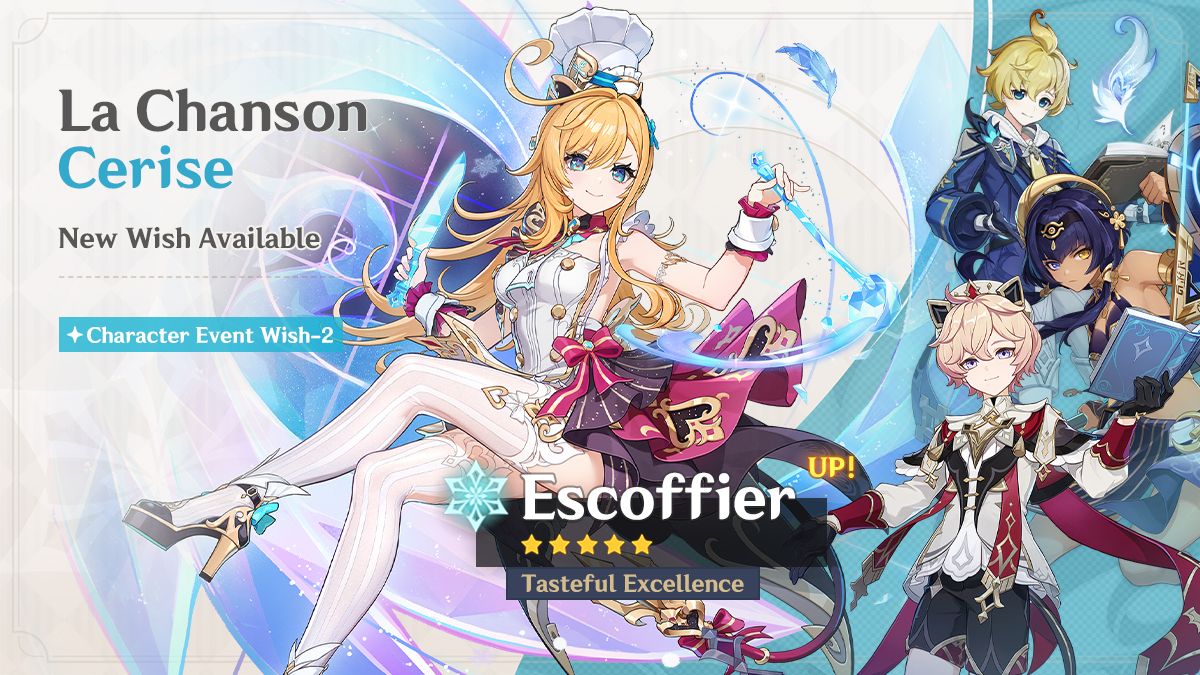 Genshin Impact Version 7.1 Escoffier event wish banner