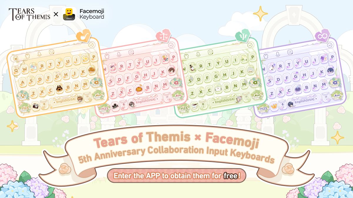 ✦ Tears of Themis X Facemoji ✦ Collaborative Input Keyboard